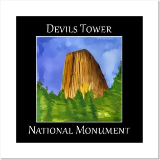 Devils Tower National Monument near Moorcroft Wyoming Posters and Art